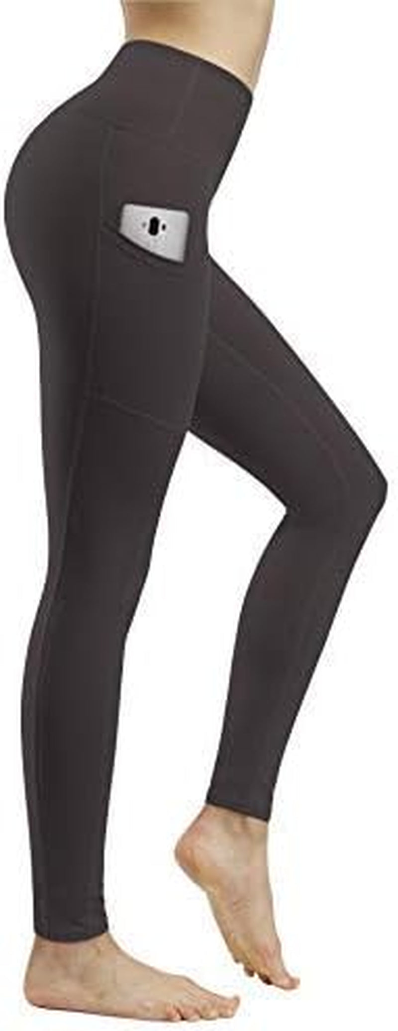 Fengbay 2 Pack High Waist Yoga Pants, Pocket Yoga Pants Tummy Control Workout Running 4 Way Stretch Yoga Leggings